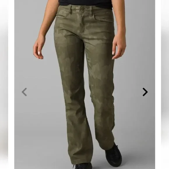 Prana Halle Straight Pants Plus II in Sage Camo - Picture 1 of 11
